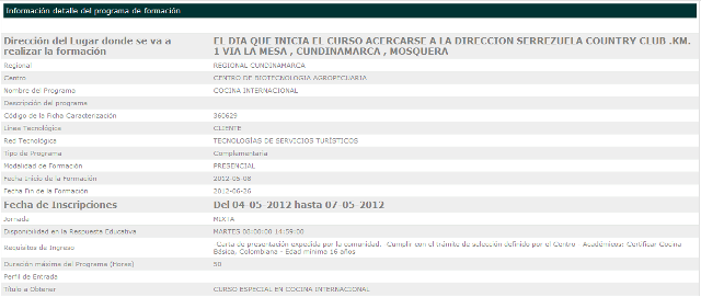 Inscripción a los cursos de formación Inscribirse a un curso del SENA
